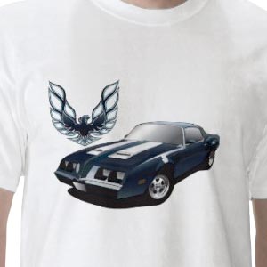 dark Blue firebird   T-shirt