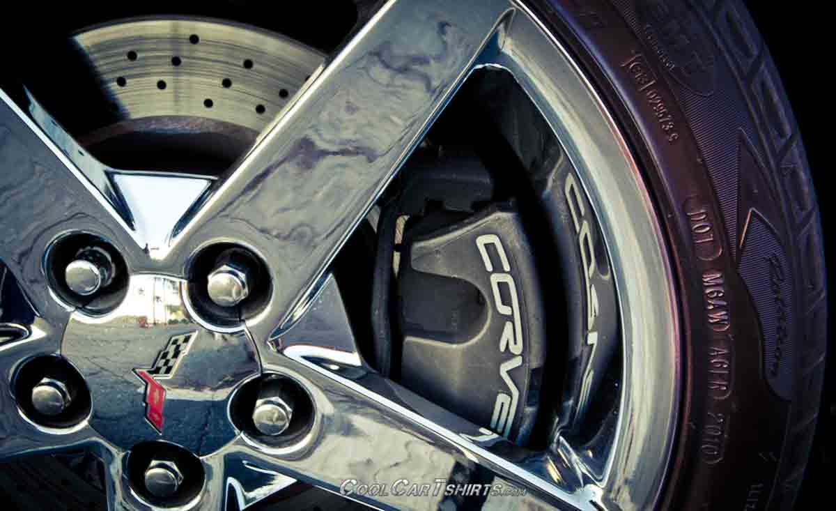 Corvette wheel close up